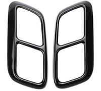 MNGNCBXWK Car Exhaust Pipe Trim Stainless Steel Tail Pipe Exhaust Pipe Cap For Range For Rover For Sport 2018 2019 (Silver)