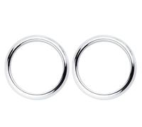 MNGNCBXWK Car Front Fog Light Lamp Cover Trim ABS Chrome Accessories 2pcs For F&ord For Focus 2 MK2 2005 2006 2007-2011