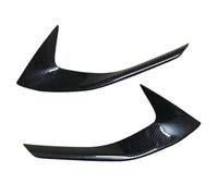 MNGNCBXWK For Peugeot 3008 3008GT 2017-2020 Front Head Fog Lights Lamp Eyelid Eyebrow ABS Chrome Carbon Fiber Look Cover Accessories (Carbon Fiber Pattern)