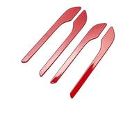 MNGNCBXWK for Tesla Model 3 Model Y Model3 Auto Accessories 2021 Carbon Fiber Black Chrome Car Door Handle Cover Trim Sticker Styling Car Exterior Door Handles(Red)