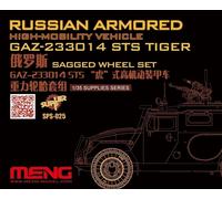 Meng SPS-025 1:72 Scale Russian GAZ-233014 STS Tiger Sagged Wheel Set