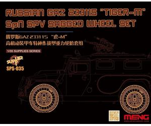 MNGSPS-035 - Meng Model 1:35 - Gaz Tiger-M Sagged Wheel Set (Russian)