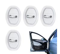MNHCAC 8Pcs Car Door Lock Protectors, For VW Golf 6 GTI Golf 7 GTI Golf Tdi Golf Sportsvan 2000-2023 2024 Silicone Latches Guard Covers, Silent Shock Absorption for Noise Reduction, White