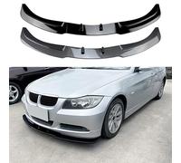 MNHCAC Car Front Bumper Lip For BMW 3 Series E90 E91 Early 320i 330i 2005-2008, Car Front Bumper Lip Splitter Kit, High Toughness Front Spoiler Body,A/Black