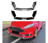 MNHCAC Car Front Bumper Lip For Ford Fiesta MK6 ST 2012-2017, Car Front Bumper Lip Splitter Kit, High Toughness Front Spoiler Body,B/Carbon Fiber