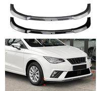 MNHCAC Car Front Bumper Lip For Seat Ibiza MK5 Standard/FR 2018+, Car Front Bumper Lip Splitter Kit, High Toughness Front Spoiler Body,A/Black