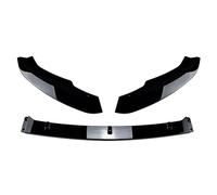 MNHCAC Car Front Bumper Lip For Skoda Superb B8 2016-2018, Car Front Bumper Lip Splitter Kit, High Toughness Front Spoiler Body,A/Black