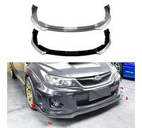 MNHCAC Car Front Bumper Lip For Subaru Impreza STI Subaru WRX STI 2011-2014, Car Front Bumper Lip Splitter Kit, High Toughness Front Spoiler Body,A/Black