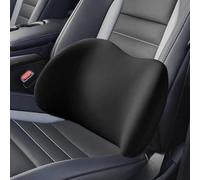 MNHCAC Car Headrest and Lumbar Support Cushion For Mercedes W176 A-Class A250 A45 A180 A200 AMG, Ergonomic Memory Foam, Breathable Removable Cover,Black- Lumbar Cushion