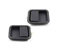 MNHUIKO Compatible with Jeep for Wrangler TJ 1997-2006 Front Exterior Door Handle Set Full Car Accessories OEM: 55176382AE 55176383AE