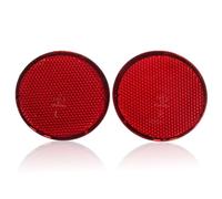 MNHYEWA Compatible With Nissan For Qashqai 2007 2008 2009 2010 2011 2012 2013 2014 2015 Rear Bumper Round Reflectors Light Replacement Bumper Reflector Lights