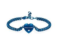 "Mnicremation Urn Bracelet for Ashes Heart Locket Cremation Bracelet,Memorial Adjustable Ashes Link Holder Bangle Link Chain Women - Always in my heart"