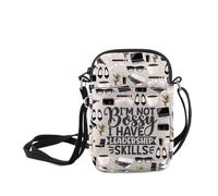MNIGIU Boss Lady Crossbody Bag I'm Not Bossy I Have Leadership Skill Sarcastic Quotes Shoulder Bag Gift For Confident Women, I'm Not Bossy