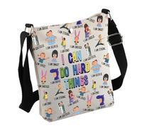 MNIGIU Burgers TV Show Inspired Gift I Can Do Hard Things Crossbody Bag Burgers Quote for TV Show Lover, Do Hard Bag