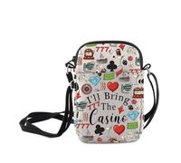 MNIGIU Casino Player Gift I'll Bring The Casino Crossbody Bag Lucky Gambling Messenger Bag Gambler Inspired Gift, I'll Bring the Casino