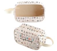 MNIGIU Cincinnati Clear Makeup Pouch Ohio Cincinnati Travel Bag Welcome to Cincinnati Gift, Cincinnati Clear Bag, Transparent