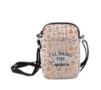 MNIGIU Cute Capybaras Messenger Bag Animal Lover Gift I'll Bring The Capybara Crossbody Bag Animal Parpdy Gift, I'll Bring the Capybara