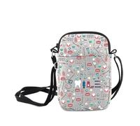 MNIGIU Dental Assistant Gift Funny Dentist Crossbody Bag Smile Messenger Bag Dental Hygienist Gift Orthodontist Merch, Smile