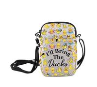 MNIGIU Ducks Mom Crossbody Bag Cartoon Animal Stuff Farming Life gift I'll Bring The Ducks Shoulder Bag Farm Lover Gift, I'll Bring the Ducks