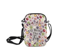 MNIGIU Farmers Market Gift I'll Bring The Fig Crossbody Bag Fruits Lover Gift Summer Fruit Shoulder Bag Figs Merch, I'll Bring the Fig