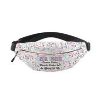 MNIGIU Funny Dental Hygienist Gift DH Crossbody Bag Dental Student Grad Gift Dental Hygienist Bum Bag Dentist Gift, Dental Hygbag