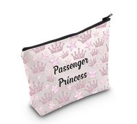 MNIGIU Funny Girlfriend Cosmetic Bag Passenger Princess Makeup Bag Passenger Princess Gift, Passenger Princess Makeup Bag
