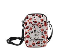 MNIGIU Funny Insect Lover Gift I'll Bring The Ladybug Crossbody Bag Entomologist Gifts Nature Lover Shoulder Bag, I'll Bring the Ladybug