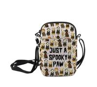 MNIGIU Funny Spooky Dogs Messenger Bag Dog Lover Gift Just A Spooky Paw Crossbody Bag Puppy Gift Dog Mama Stuff, Just a Spooky Paw