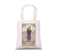 MNIGIU Game Lover Gift BG3 Wizard Tarot Card Shoulder Bag Gale Inspired Tote Bag Rpg Game Lover Bag BG3 Game Fan Merch, Bg3 Characters 2 Tote Bag, L