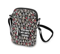 MNIGIU Horror Clown Crossbody Bag Scary Clown Character Gift You Are My Art Desire Messenger Bag Halloween Themed Gift, You Are My Art Desire