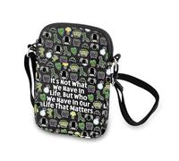 MNIGIU Horror Movie Lover Gift It's Not What We Have In Life Monster & Bride Crossbody Bag Scary Monster Shoulder Bag, It's Not What We Have in Life Monster, Horror