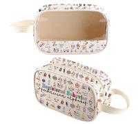 MNIGIU Registered Behavior Technician Gift Behavior Tech Clear Makeup Pouch RBT Graduation Gift, Behavior Tech Clear Bag, Transparent