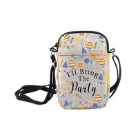 MNIGIU Sleepover Party Gift I'll Bring The Party Crossbody Bag Bachelorette Parties Shoulder Bag Girls Weekend Gift, I'll Bring the Party