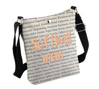 MNIGIU Softball Mom Inspirational Gift Softball Mom Positive Words Crossbody Bag Softball Lover Gift Softball Player Gift