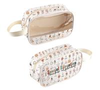 MNIGIU Special Ed Teacher Gift Special Education Teacher Alphabet Clear Cosmetic Bag Sped T-eacher Appreciation G-ift SPED G-ift, Special Ed-TeachBag