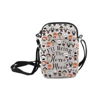 MNIGIU Thriller Lover Gift I'll Bring The Horror Movie Crossbody Bag Horror Movie Character Shoulder Bag Scary Filming Gift, I'll Bring the Horror Movie, Horror