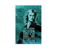 MNIJKDF Sir Isaac Newton Gravity Character Art Poster Wall Art Picture Print Modern Family Room Decor 12 x 18 Inches (30 x 45 cm)