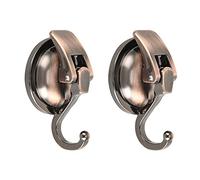 Mnixy Heavy Duty Vacuum Suction Cup Hooks Powerful Suction Cup Hooks Wreath Hanger for Bathroom&Restroom Shower (Bronze, 2Pack)