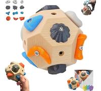 MNJKYI Boulder Block for Climbers, Handcrafted 3D Rock Climbing Ball Finger Strengthener & Grip Trainer Simulated Boulder Hold for Strength & Precision for Beginners & Professionals(1PCS)
