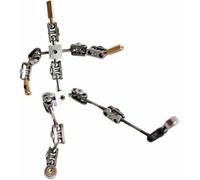 MNJVCFDS 1:8 Proportional Adult Skeleton Kit,DIY Stop Motion Armature Kits, Stainless Steel Cinematic Animation Puppet, Metal Puppet Figure for Character Design Creation,16cm