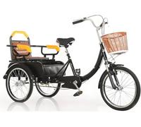 MNJVCFDS 20 Inch Elderly Tricycle, Adult Tricycle