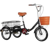 MNJVCFDS Adult Tricycle, 16 Inch 3-Wheel Bikes