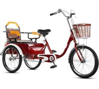 MNJVCFDS Adult Tricycle, Single Chain 3-Wheel Bike