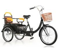 MNJVCFDS Adult Tricycle, Single Chain 3-Wheel Bike