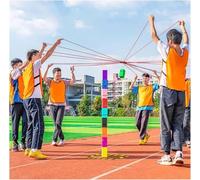 MNJVCFDS Field Day Team Stacking Tower Game Set Teamwork Block Stacking Games Team Building for 5-20 Players for Home/School/Company