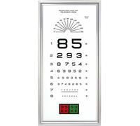 MNJVCFDS LED Eye Chart Light Box, Eye Exams Charts, Red/Green Sight Mark, with Lighting and Remote Control, 2.5/5 M Distance Measurement