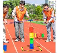 MNJVCFDS Team Tower Game for Adults Work, Outdoor Activities Field Day Games for Office School Group, Strategy Competitions Game