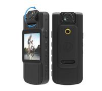 MNMIOIO Body Worn Camera, 1080p Mini Body Camera Video Angle 180°Lens Rotatable With For Daily Record Service Conference(Without TF Card,1080P NO WIFI)