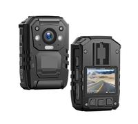 MNMIOIO Body Worn Camera, I826Pro Night Vision Portable GPS Infrared IR H.265 Shockproof 1440P Full HD Police Body Worn Camera(I826Pro 64GB)