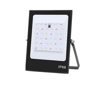 MNMIOIO LED Floodligh, Ultra Thin RGB Led Floodlight Remote Control 30W 50W 100W 200W Reflector Spotlight IP66 for Outdoor Projector Lighting(100W)